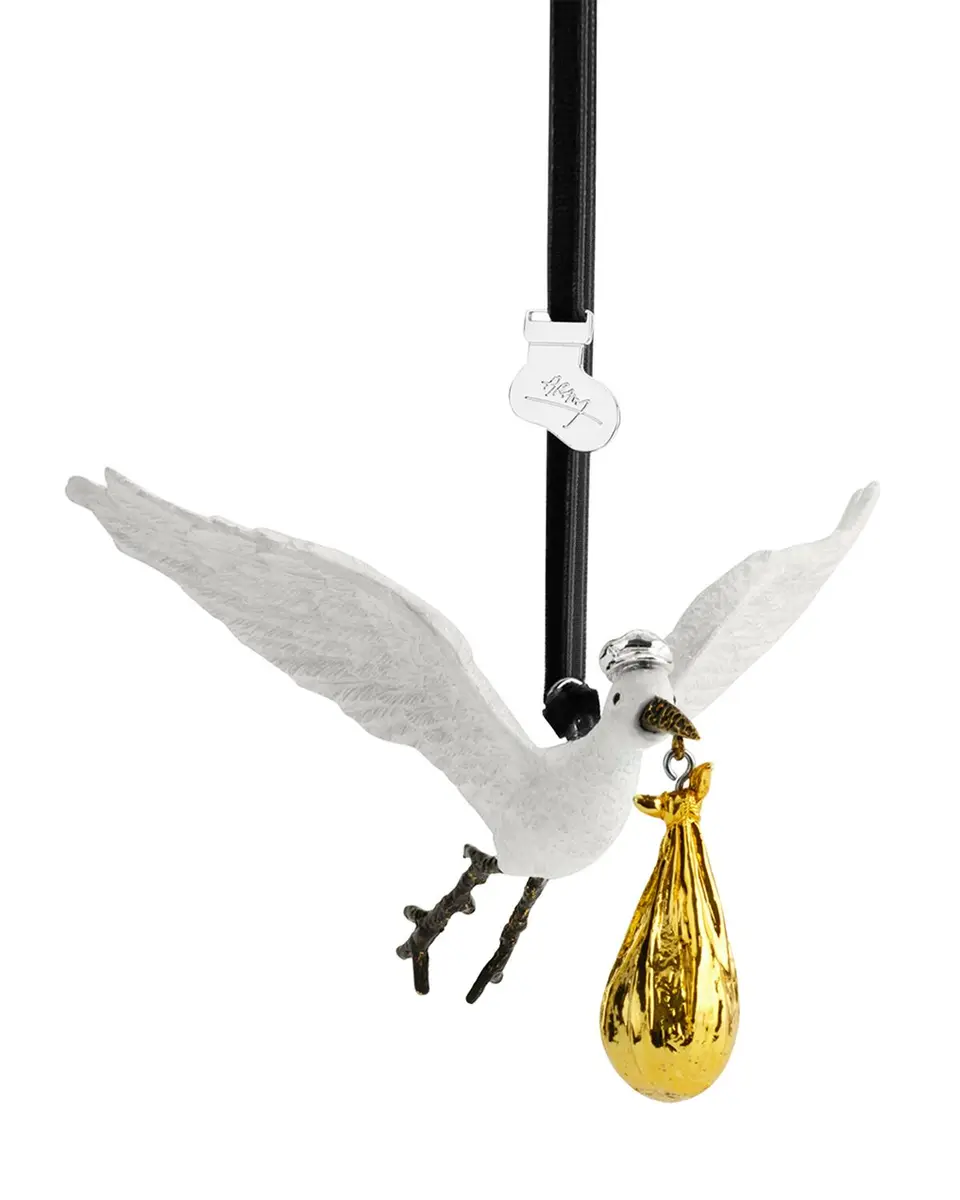 Michael Aram Silver and Gold Stork Ornament | Thumbnail 2 Michael Aram Silver and Gold Stork Ornament | Thumbnail 2
