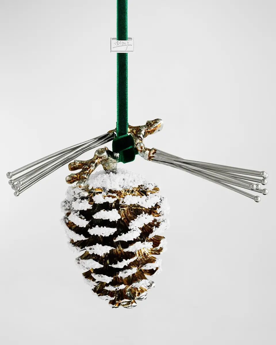 Michael Aram Pine Cone Snowy Christmas Ornament | Thumbnail 2