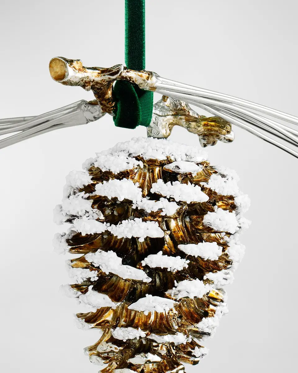 Michael Aram Pine Cone Snowy Christmas Ornament | Thumbnail 3