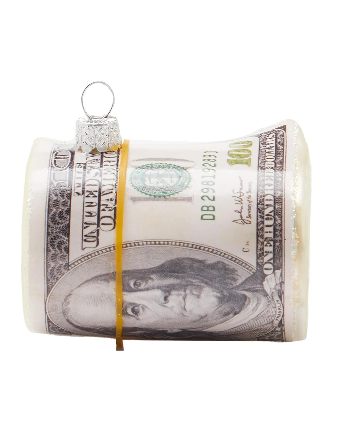 Cody Foster & Co Roll Of Cash Holiday Ornament