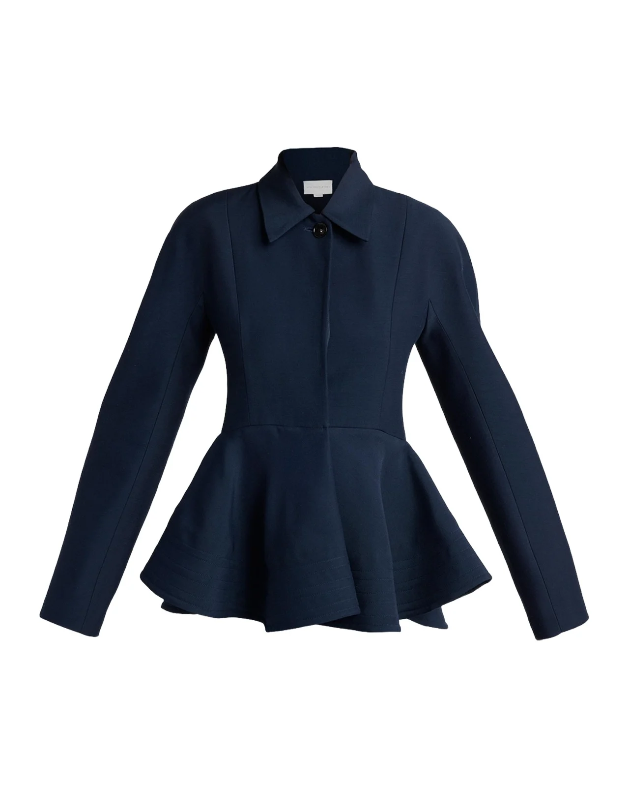 Dolman-Sleeve Wool Peplum Jacket Dolman-Sleeve Wool Peplum Jacket