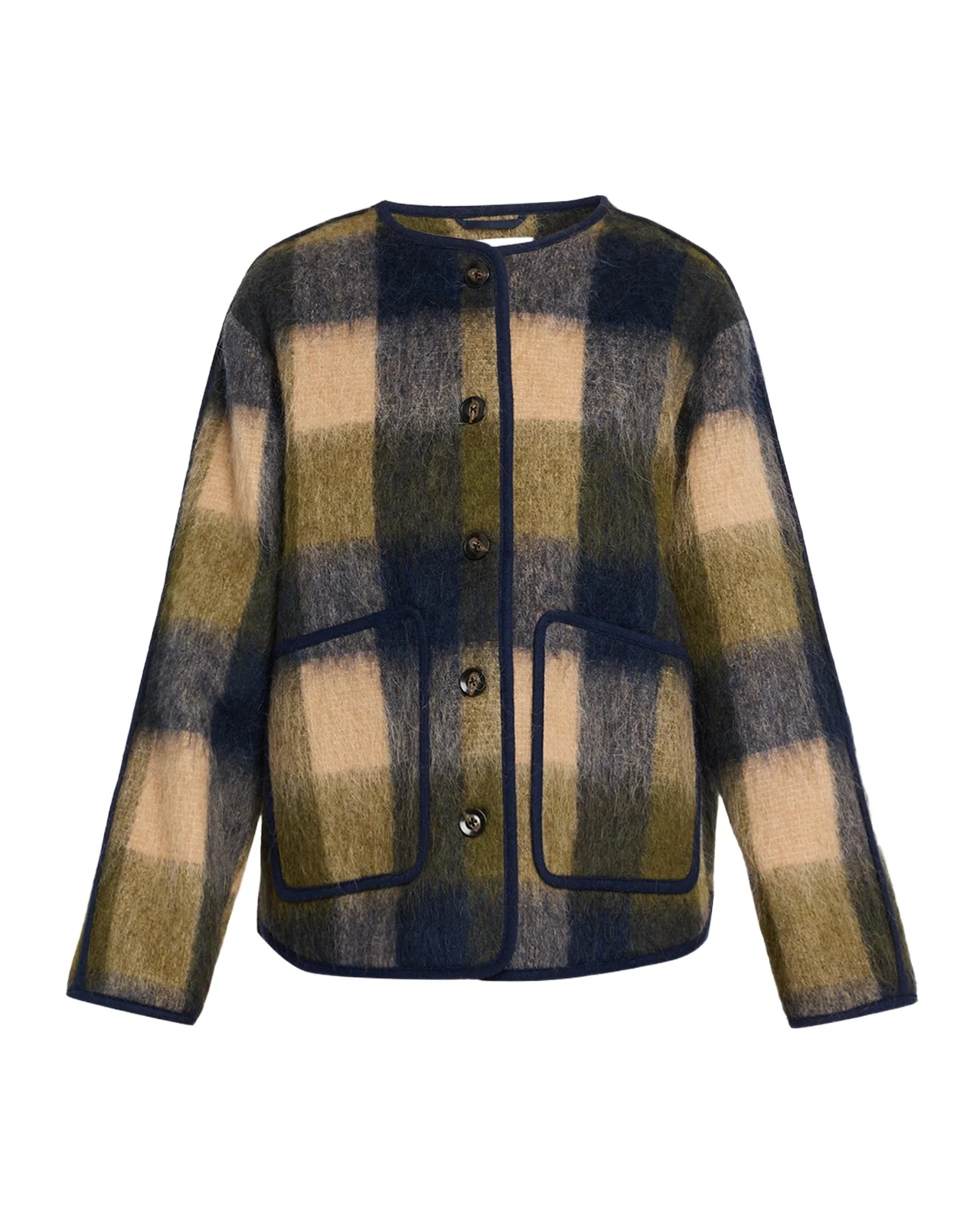 Janet Plaid Alpaca-Blend Jacket Janet Plaid Alpaca-Blend Jacket