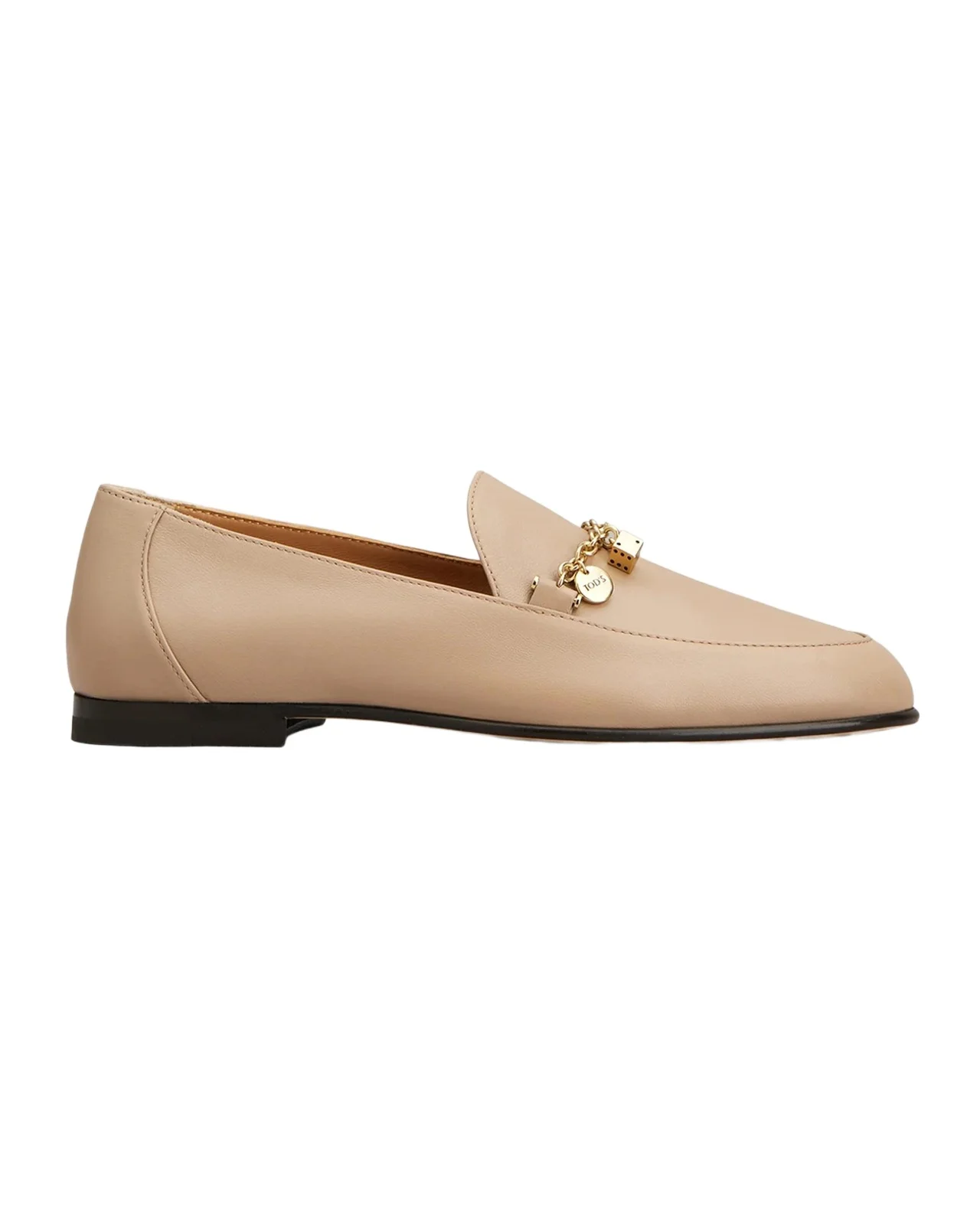 Tod's Nappa Leather Chain Loafers with Charms