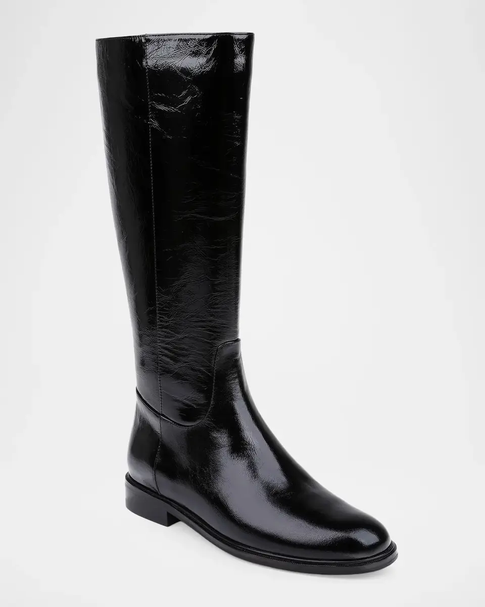 L'Agence 20mm Cortland Patent Leather Knee-High Boots | Thumbnail 2