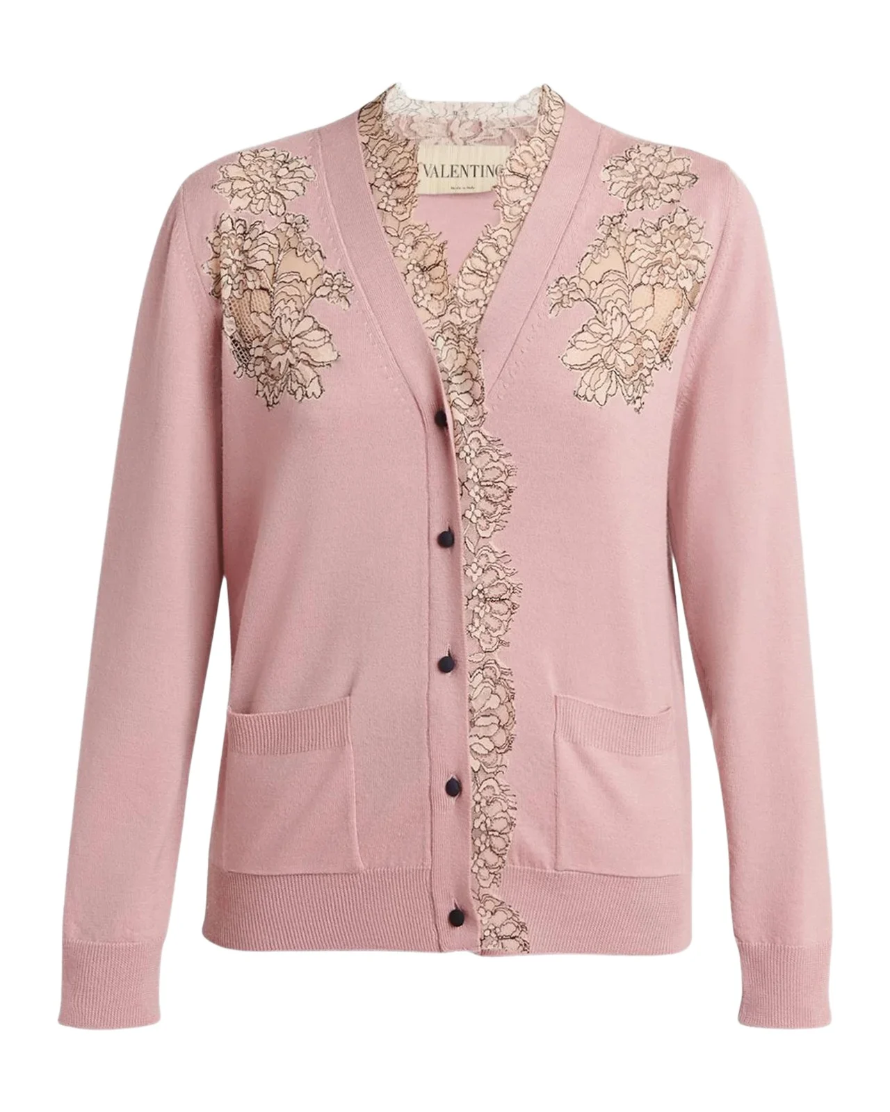Scalloped Lace V-Neck Cardigan Scalloped Lace V-Neck Cardigan