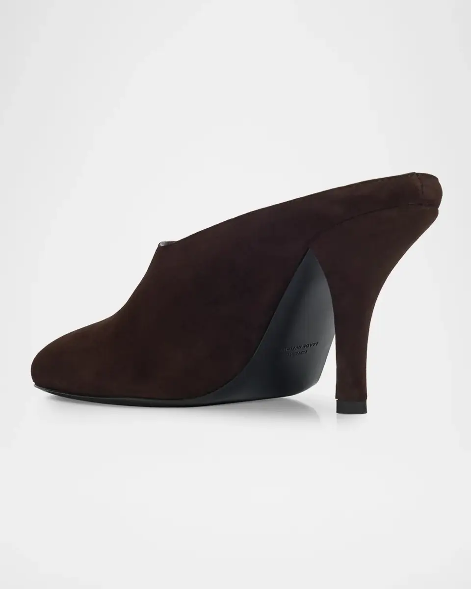 TOTEME 35mm Contour Suede Mules | Thumbnail 4 TOTEME 35mm Contour Suede Mules | Thumbnail 4