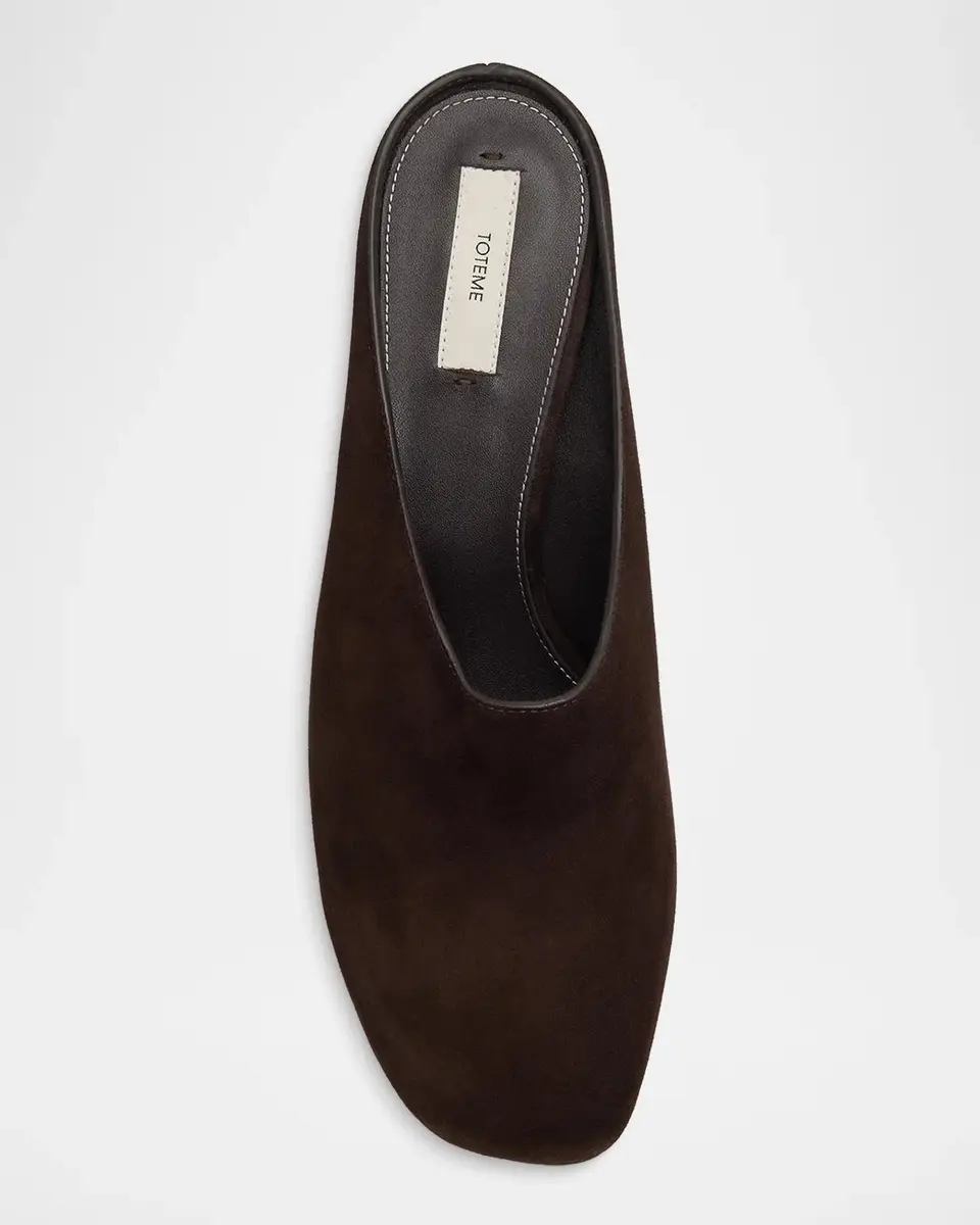 TOTEME 35mm Contour Suede Mules | Thumbnail 6 TOTEME 35mm Contour Suede Mules | Thumbnail 6