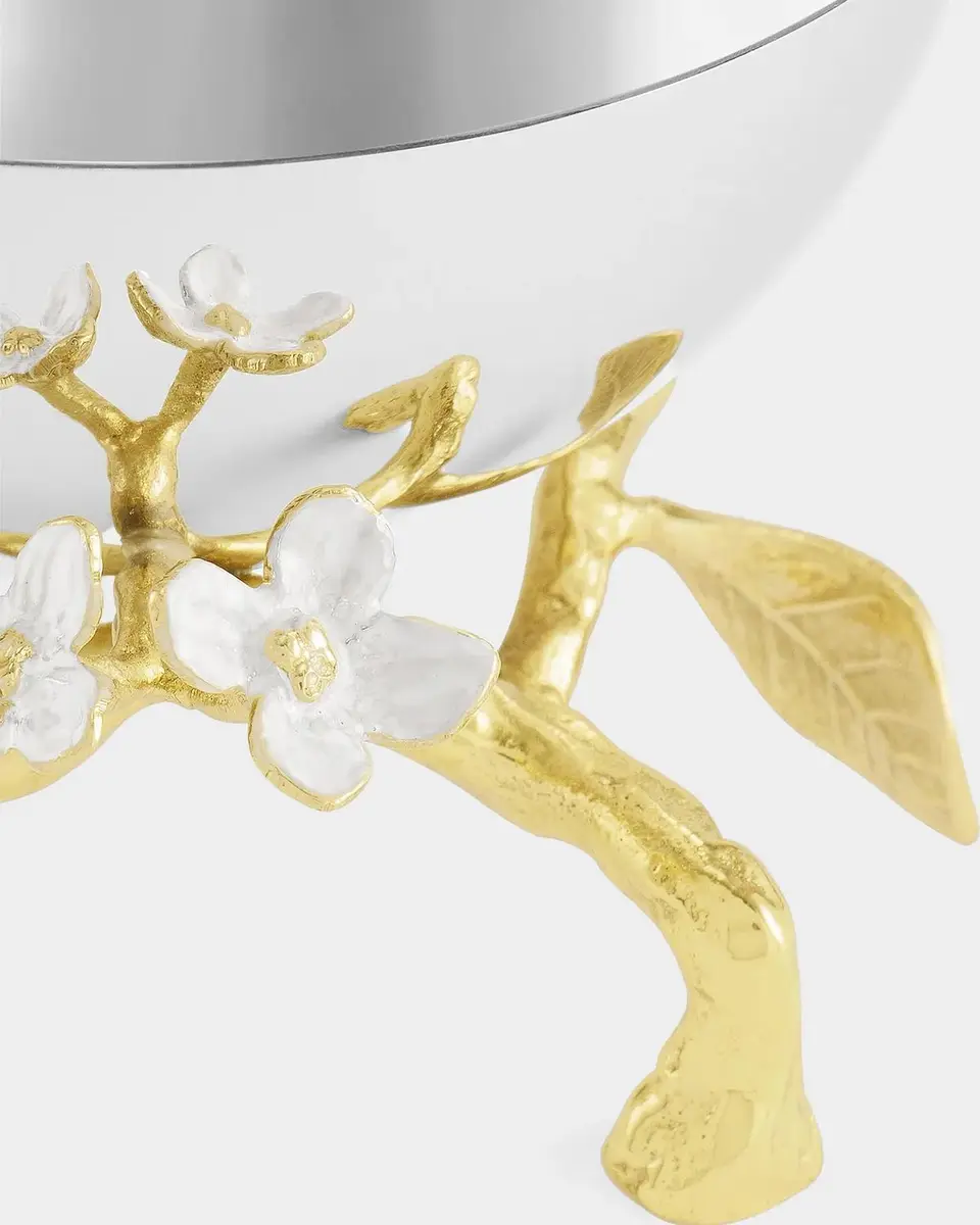 Michael Aram Lovebirds Silver & Gold Nut Bowl | Thumbnail 4 Michael Aram Lovebirds Silver & Gold Nut Bowl | Thumbnail 4