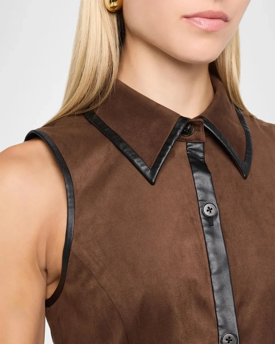 Ramy Brook Stella Faux-Suede Mini Shirtdress | Thumbnail 5 Ramy Brook Stella Faux-Suede Mini Shirtdress | Thumbnail 5
