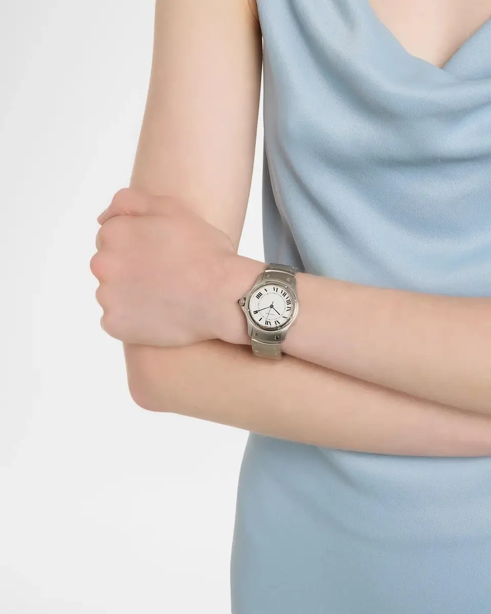 Vintage Watches Cartier Santos Ronde 33mm Vintage 1990s Watch | Thumbnail 2 Vintage Watches Cartier Santos Ronde 33mm Vintage 1990s Watch | Thumbnail 2