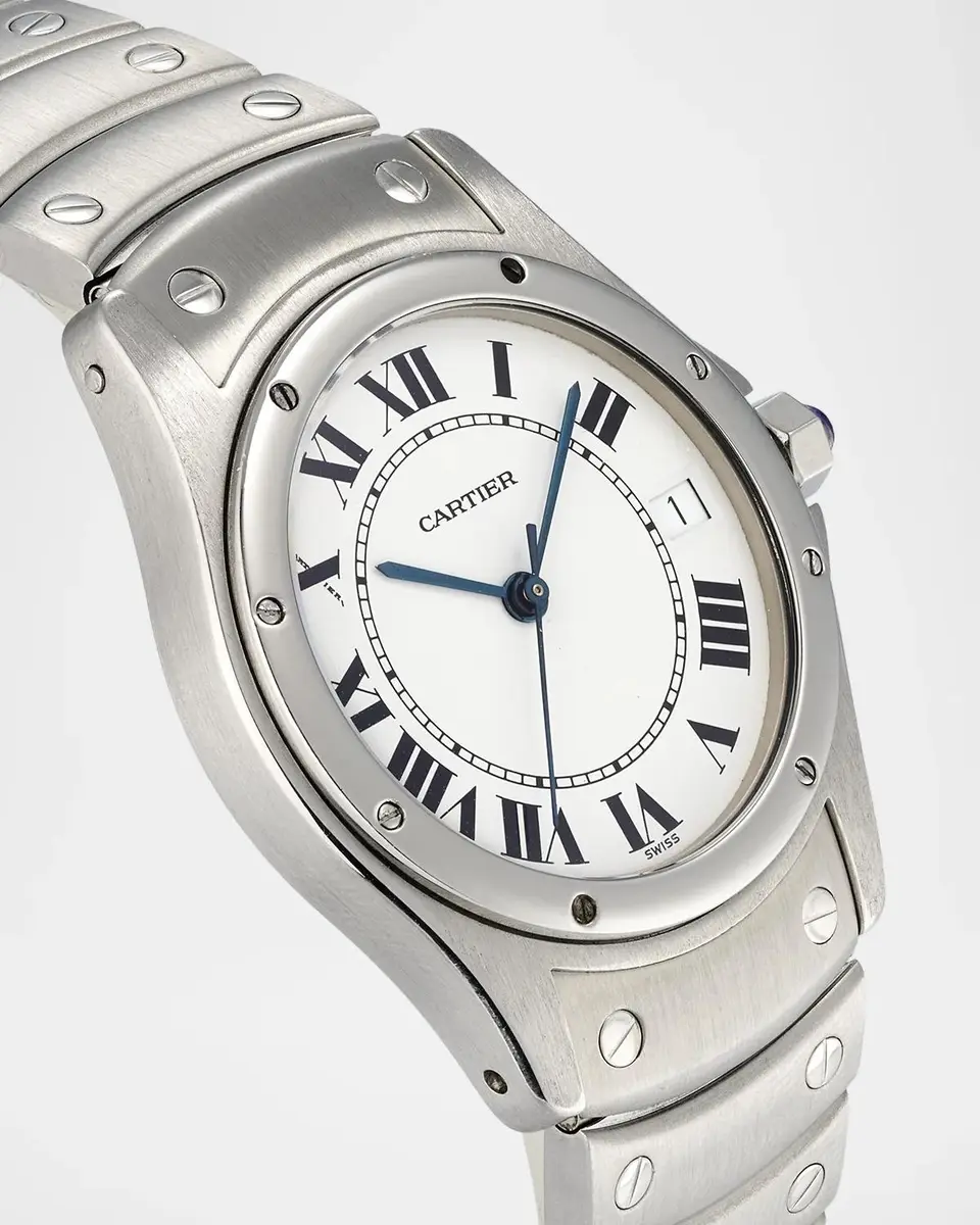 Vintage Watches Cartier Santos Ronde 33mm Vintage 1990s Watch | Thumbnail 3 Vintage Watches Cartier Santos Ronde 33mm Vintage 1990s Watch | Thumbnail 3