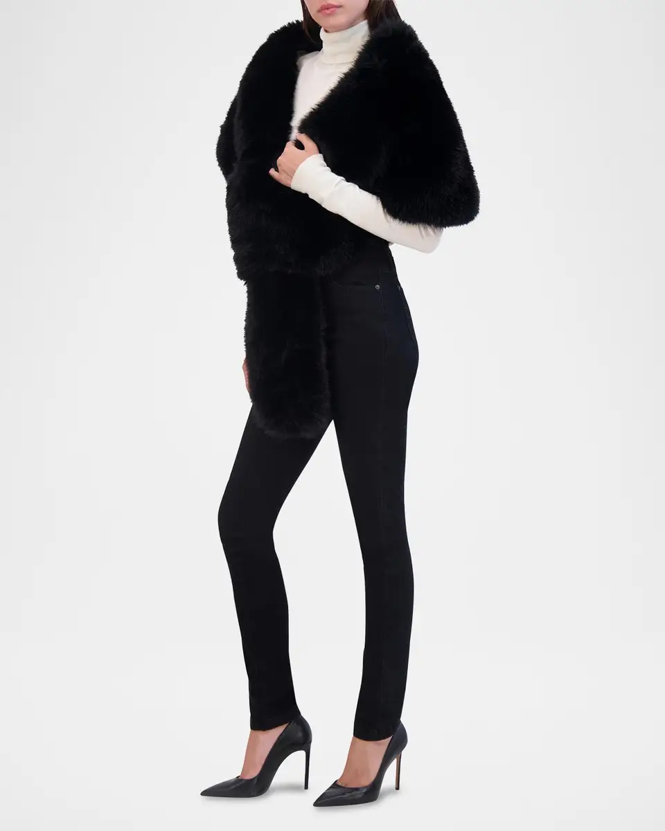 THEIA Fox-Like Faux Fur Stole | Thumbnail 3