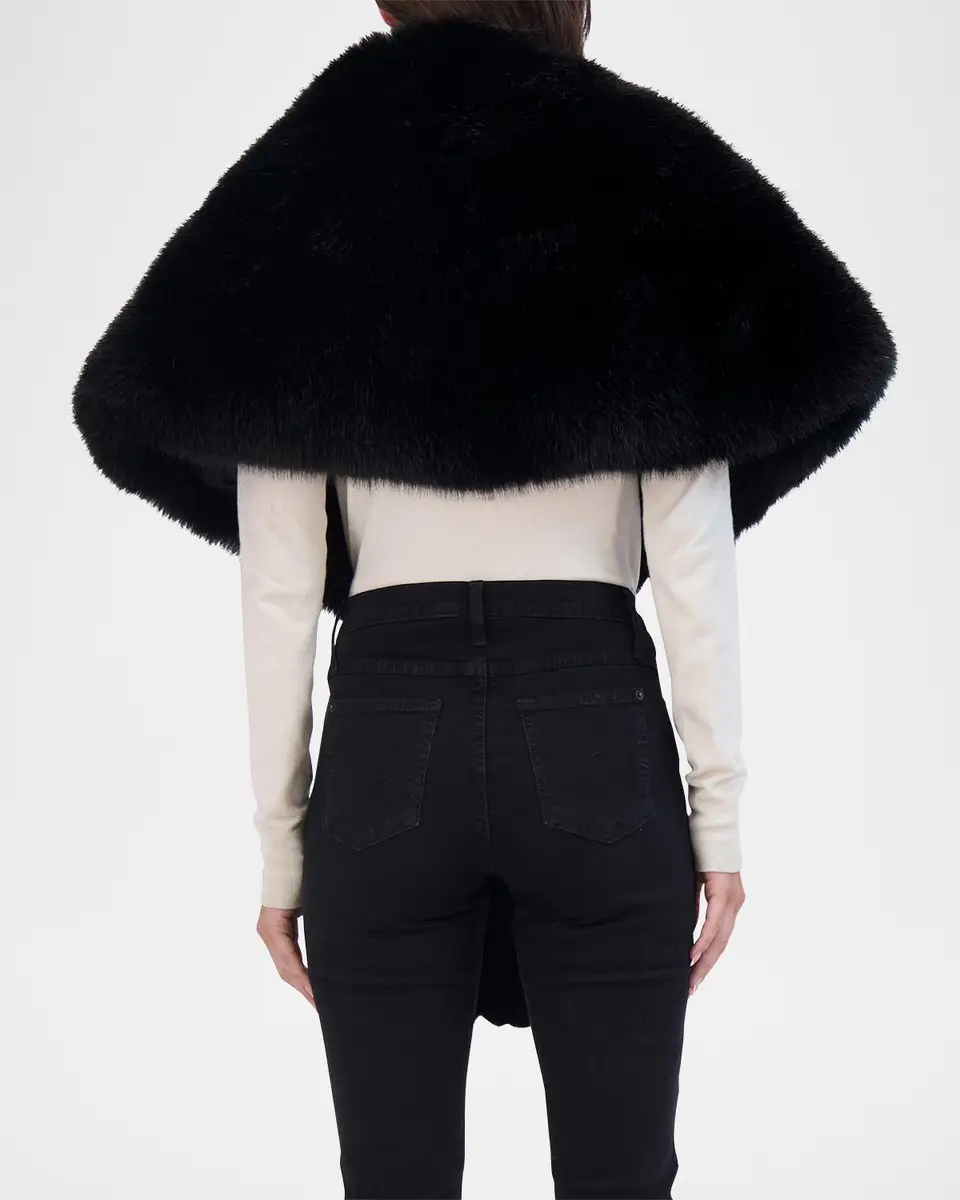 THEIA Fox-Like Faux Fur Stole | Thumbnail 5