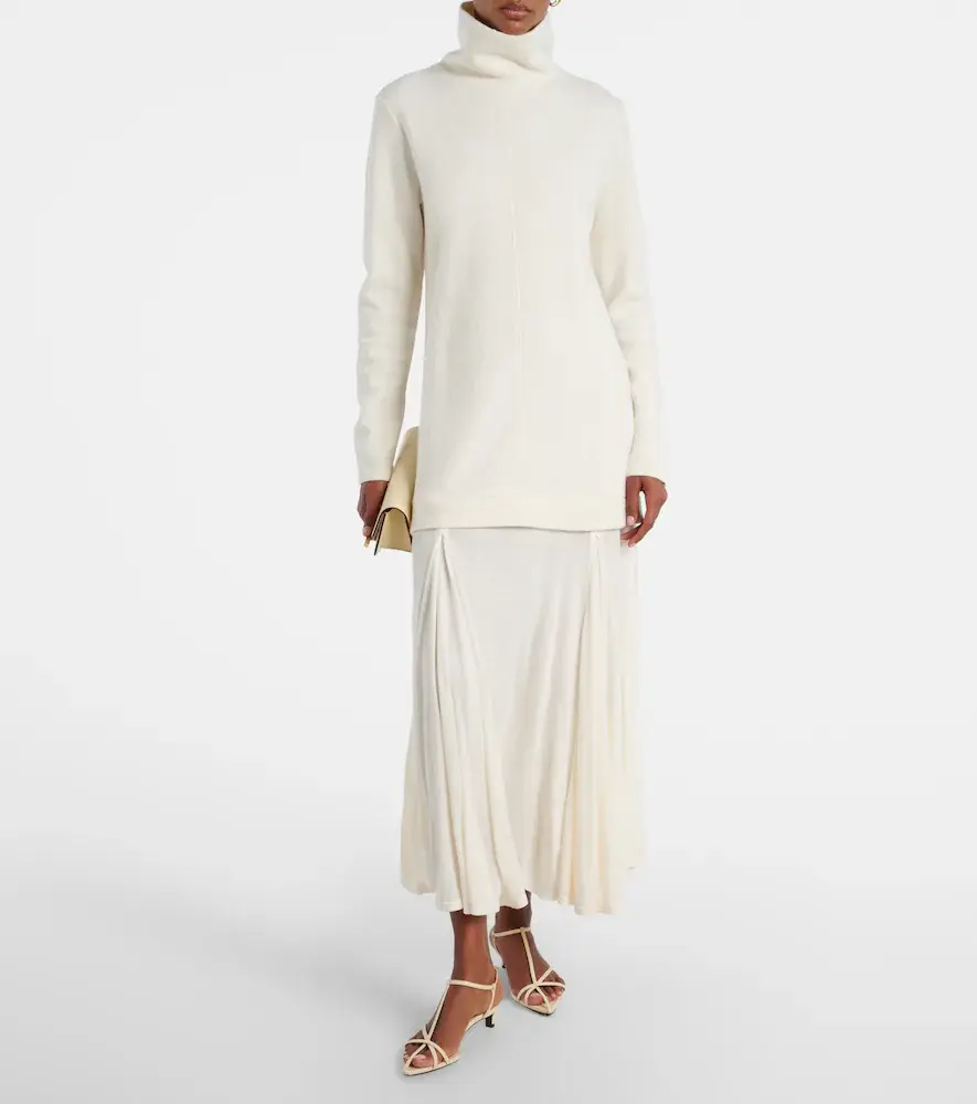 Xu Zhi Paneled wool-blend maxi dress | Thumbnail 3 Xu Zhi Paneled wool-blend maxi dress | Thumbnail 3