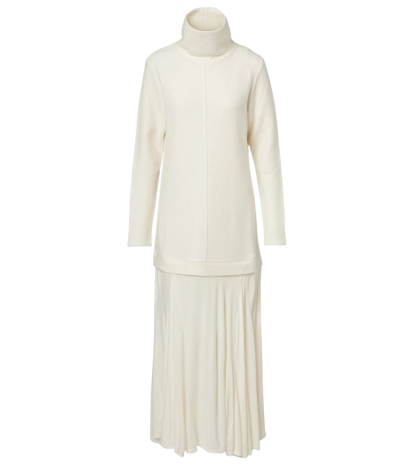 Paneled wool-blend maxi dress Paneled wool-blend maxi dress