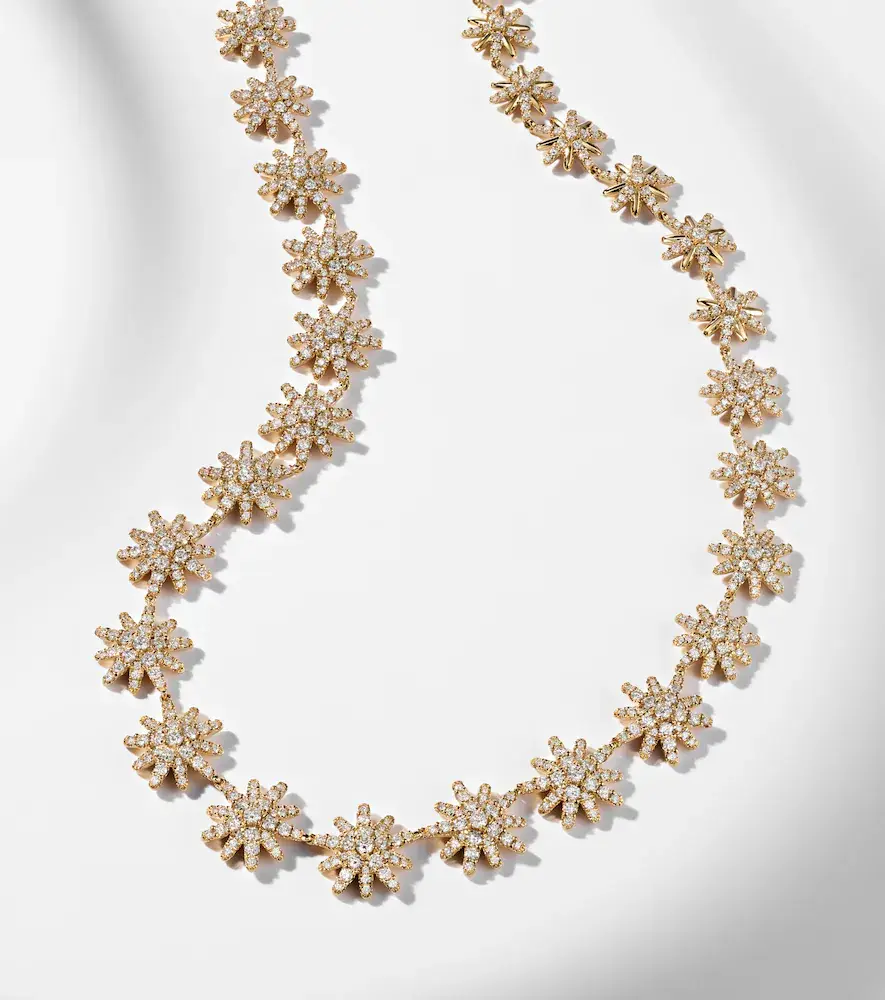 David Yurman Starburst 18kt gold necklace with diamonds | Thumbnail 3 David Yurman Starburst 18kt gold necklace with diamonds | Thumbnail 3