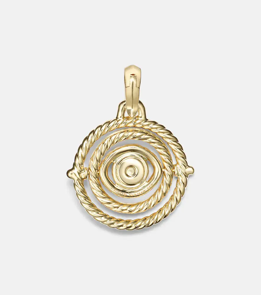 David Yurman Evil Eye 18kt gold necklace with emeralds and diamonds | Thumbnail 2