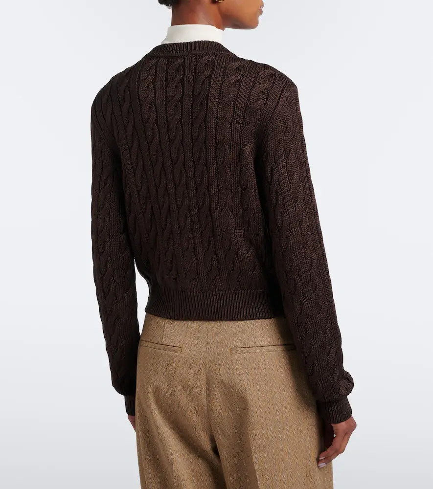 Ralph Lauren Collection Cable-knit silk cardigan | Thumbnail 2 Ralph Lauren Collection Cable-knit silk cardigan | Thumbnail 2