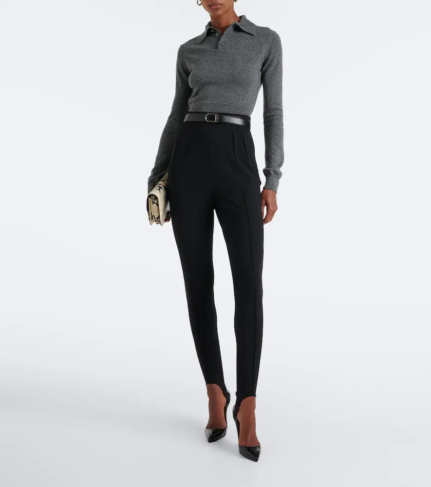 Mugler Wool-blend stirrup leggings | Thumbnail 4 Mugler Wool-blend stirrup leggings | Thumbnail 4