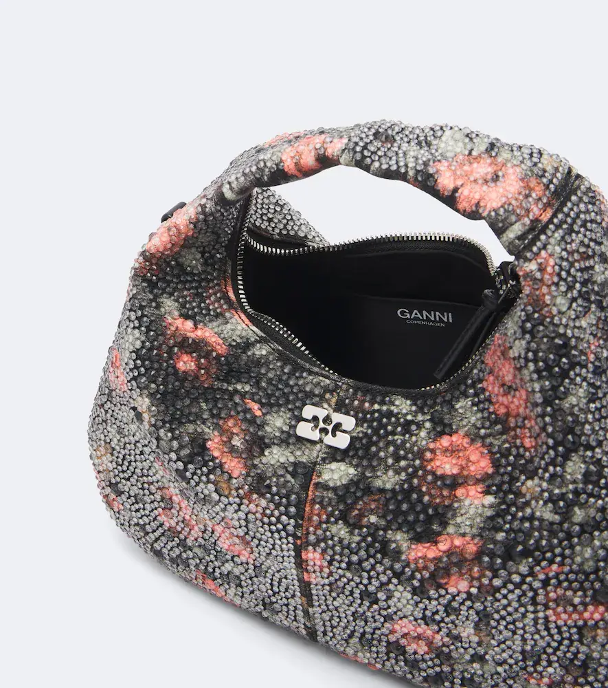 Ganni Mini embellished floral top-handle bag | Thumbnail 3
