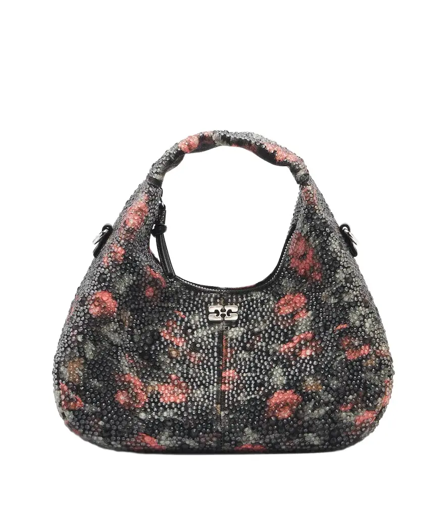 Mini embellished floral top-handle bag Mini embellished floral top-handle bag