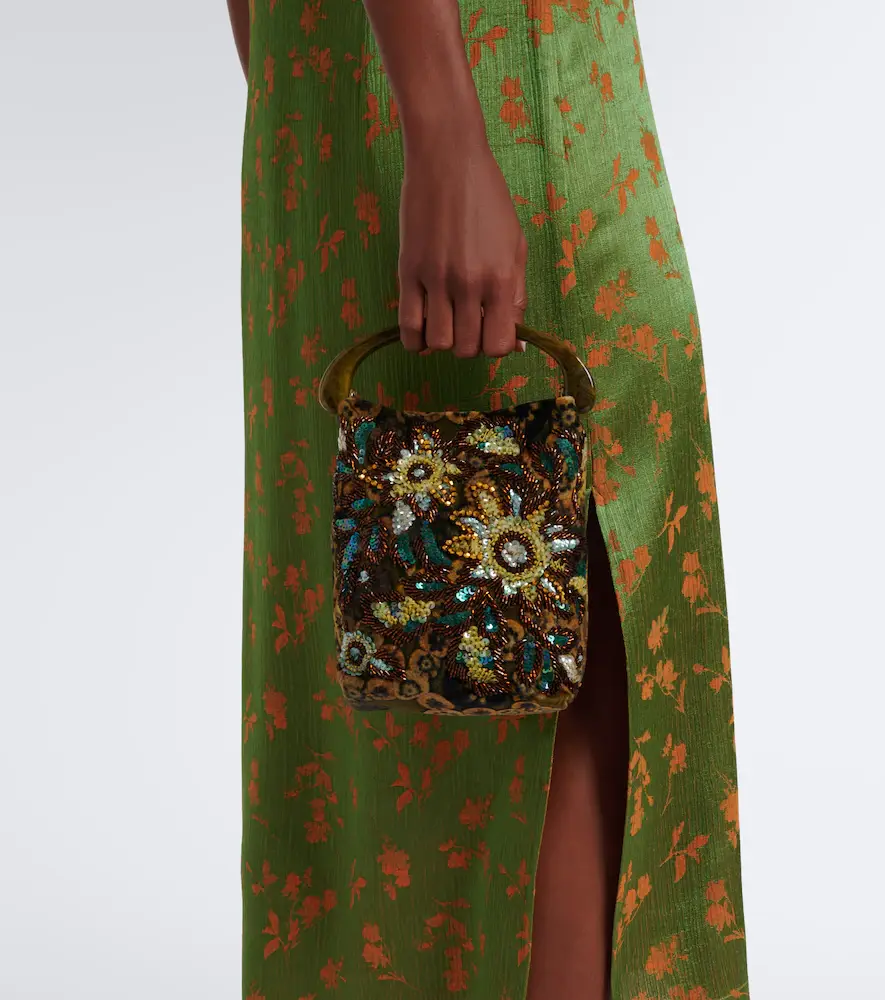 Dries Van Noten Embellished floral jacquard top-handle bag | Thumbnail 7 Dries Van Noten Embellished floral jacquard top-handle bag | Thumbnail 7