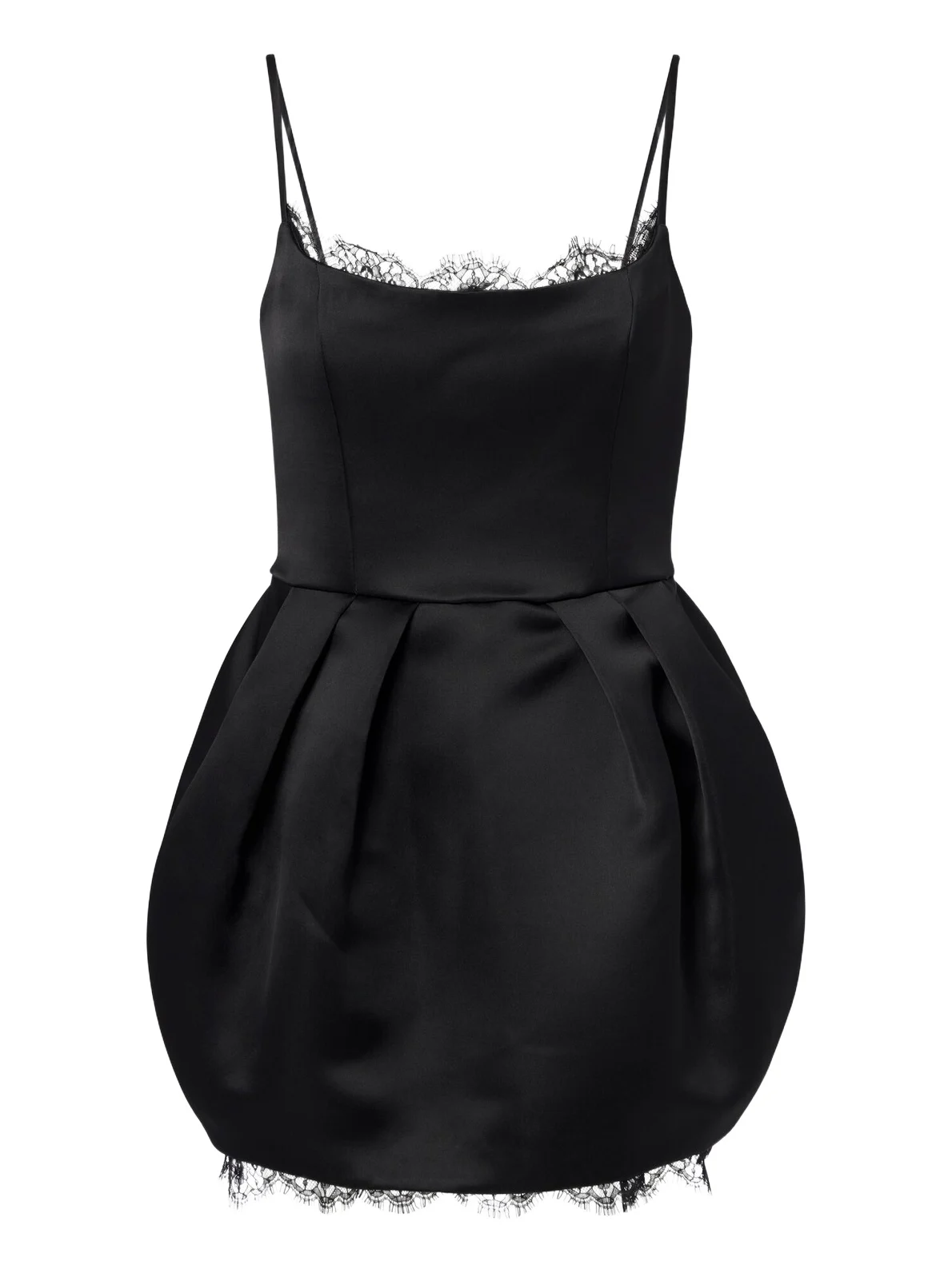 Lace-trimmed duchesse minidress Lace-trimmed duchesse minidress