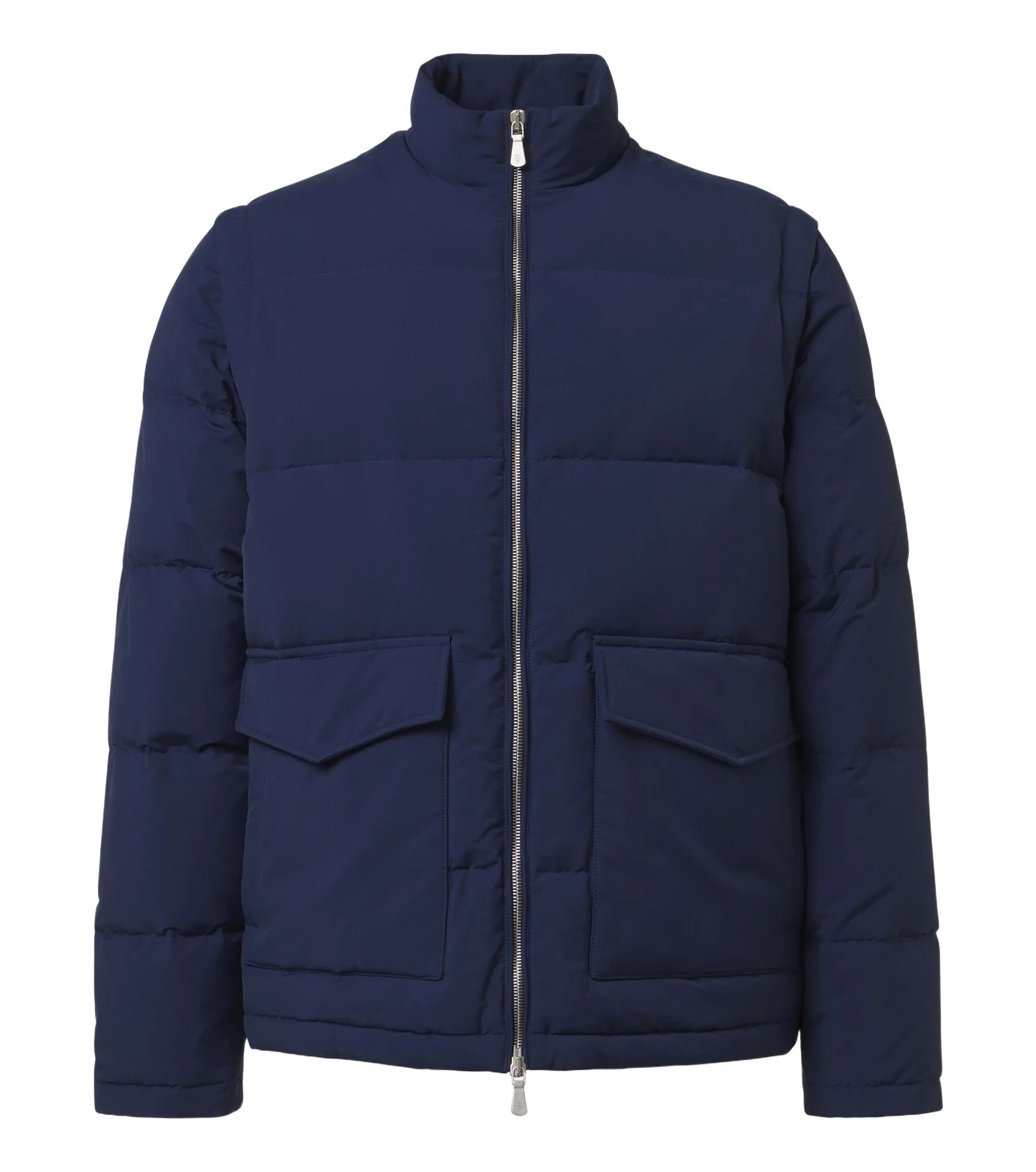 Wool-blend down jacket