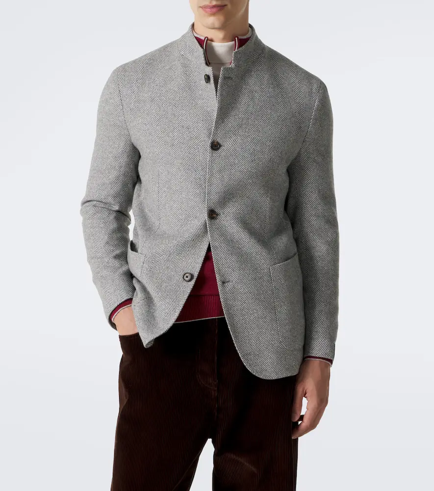 ELEVENTY Herringbone cashmere and silk blazer | Thumbnail 5 ELEVENTY Herringbone cashmere and silk blazer | Thumbnail 5