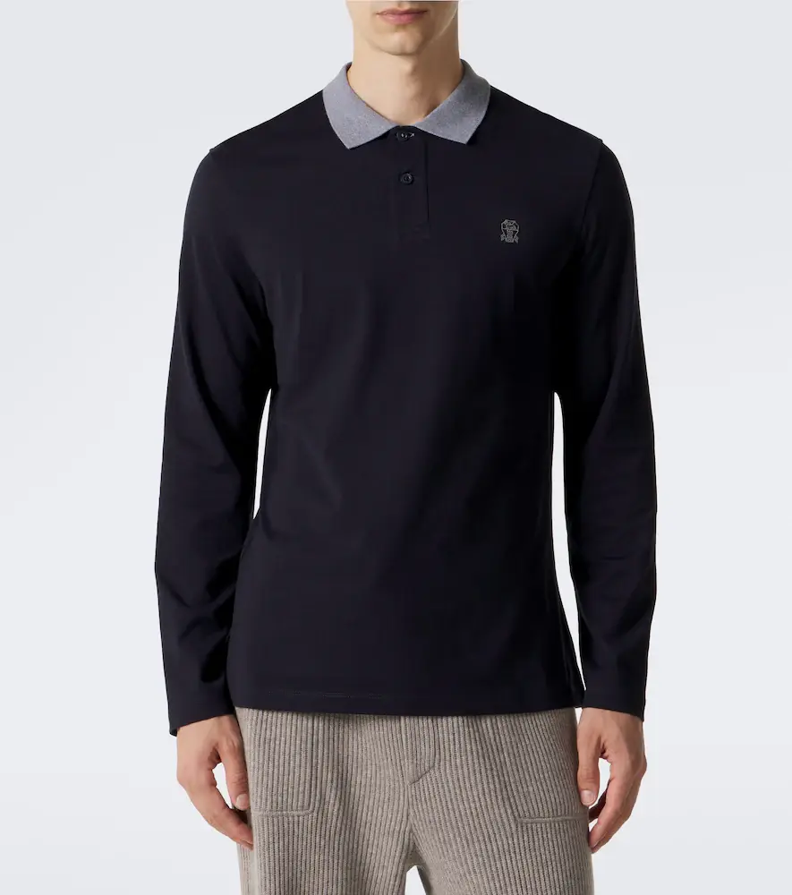 Brunello Cucinelli Logo cotton jersey polo shirt | Thumbnail 5 Brunello Cucinelli Logo cotton jersey polo shirt | Thumbnail 5