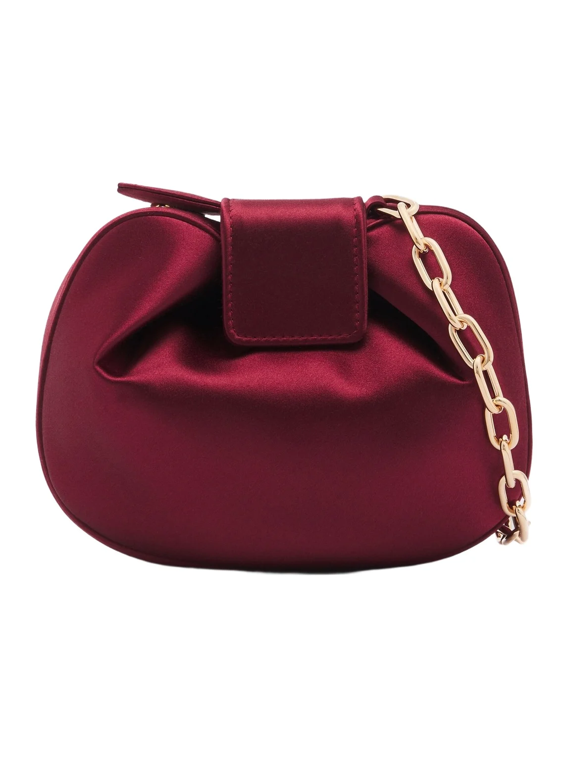 Gabriela Hearst Soft Demi satin clutch