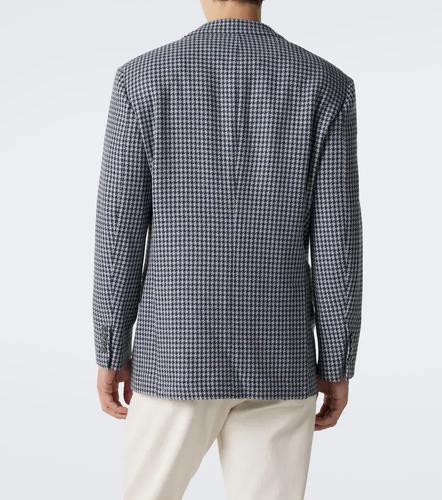 Brunello Cucinelli Houndstooth cashmere blazer | Thumbnail 3 Brunello Cucinelli Houndstooth cashmere blazer | Thumbnail 3
