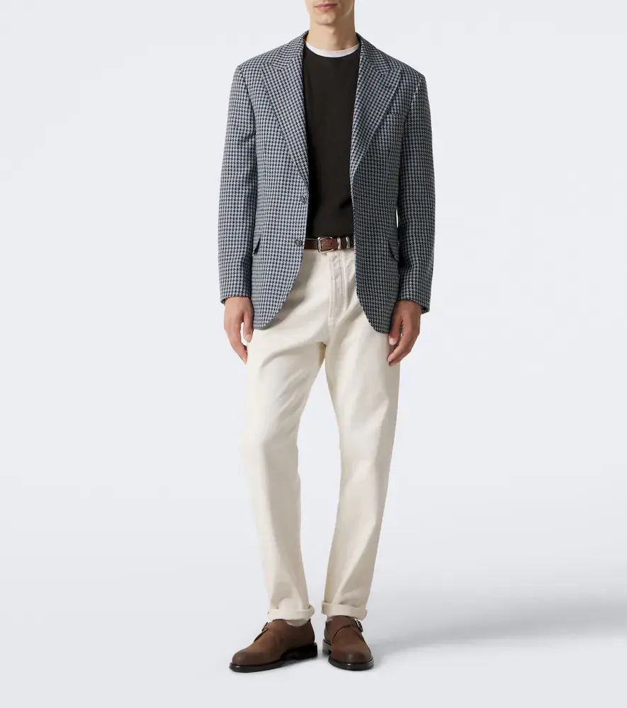 Brunello Cucinelli Houndstooth cashmere blazer | Thumbnail 8 Brunello Cucinelli Houndstooth cashmere blazer | Thumbnail 8