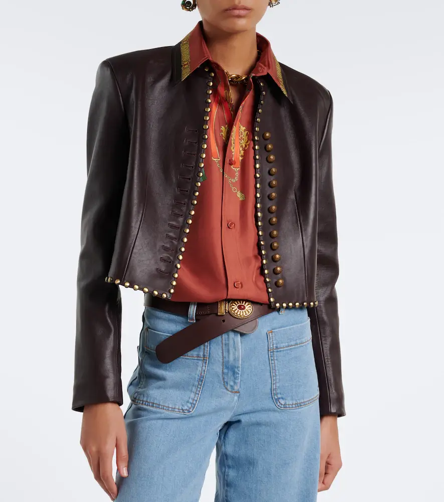 Etro Studded leather jacket | Thumbnail 4 Etro Studded leather jacket | Thumbnail 4