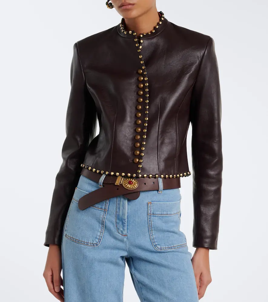Etro Studded leather jacket | Thumbnail 8 Etro Studded leather jacket | Thumbnail 8