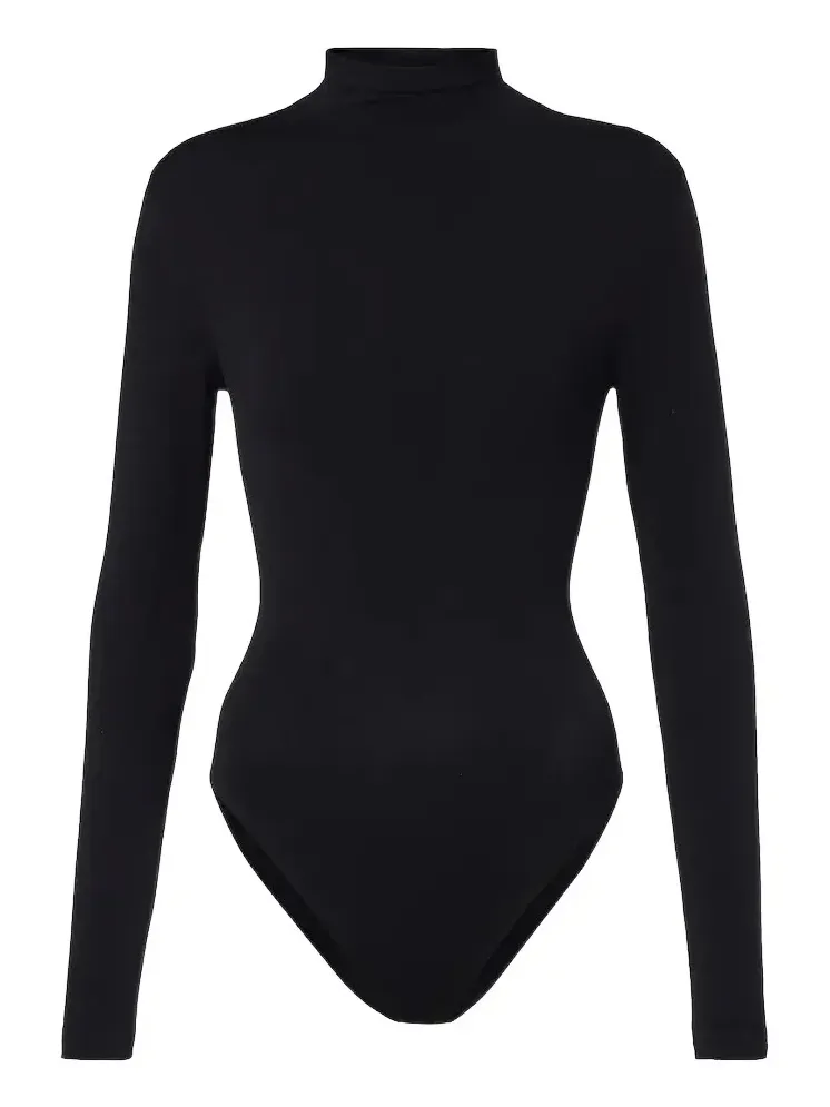 Shaping turtleneck jersey bodysuit Shaping turtleneck jersey bodysuit