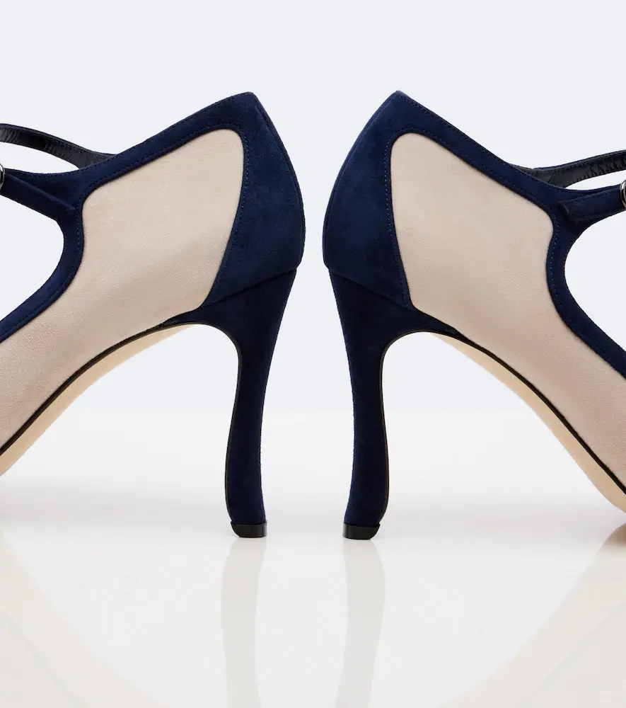 Manolo Blahnik Churla suede Mary Jane pumps | Thumbnail 3