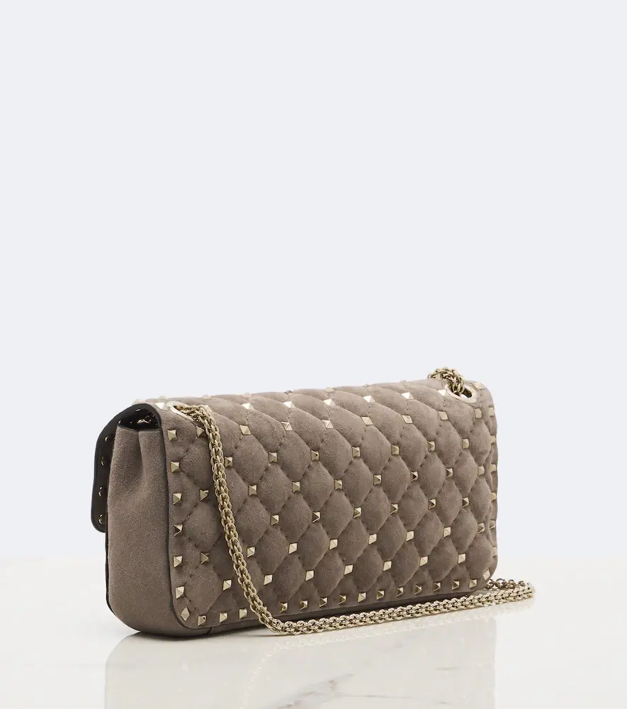 Valentino Garavani Rockstud Spike Small suede shoulder bag | Thumbnail 2