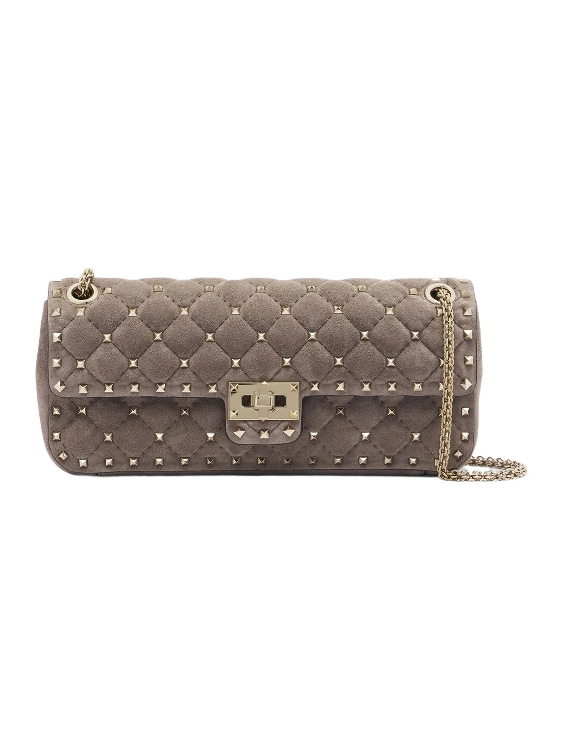 Valentino Garavani Rockstud Spike Small suede shoulder bag