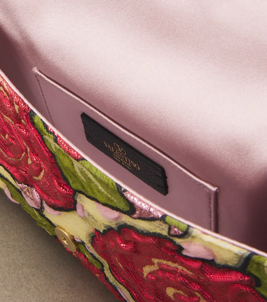Valentino Garavani DeVain Small floral jacquard shoulder bag | Thumbnail 2