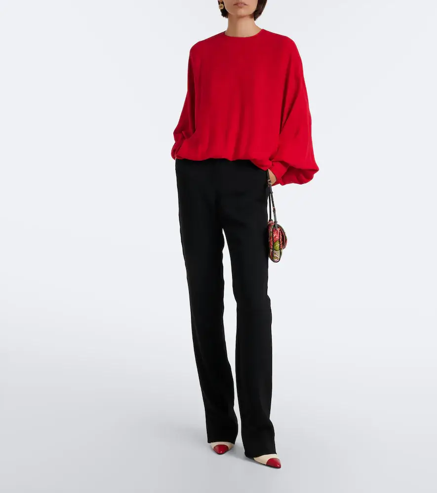 Valentino Garavani DeVain Small floral jacquard shoulder bag | Thumbnail 6