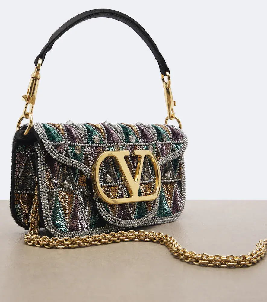 Valentino Garavani Loco Small embellished shoulder bag | Thumbnail 3 Valentino Garavani Loco Small embellished shoulder bag | Thumbnail 3