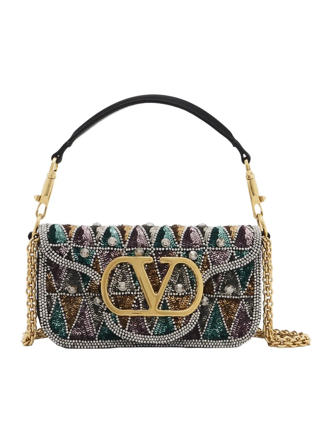 Valentino Garavani Loco Small embellished shoulder bag