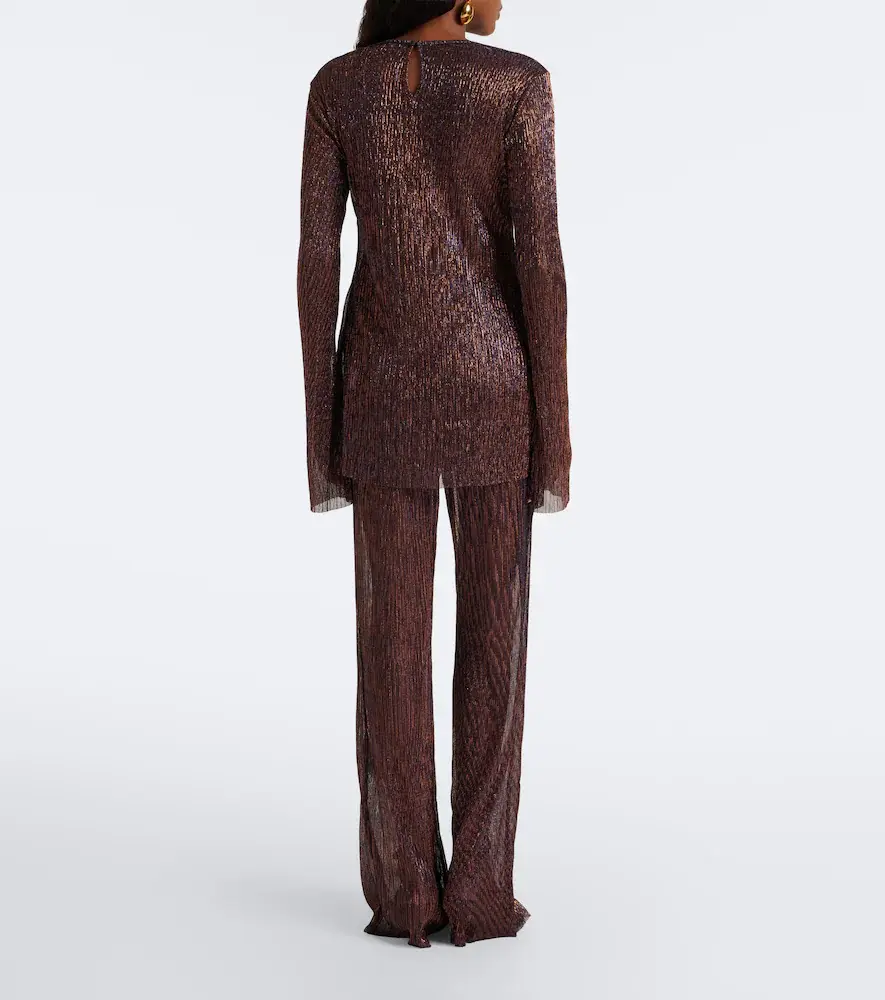 Cala de la Cruz Dries knitted lamé wide-leg pants | Thumbnail 6 Cala de la Cruz Dries knitted lamé wide-leg pants | Thumbnail 6