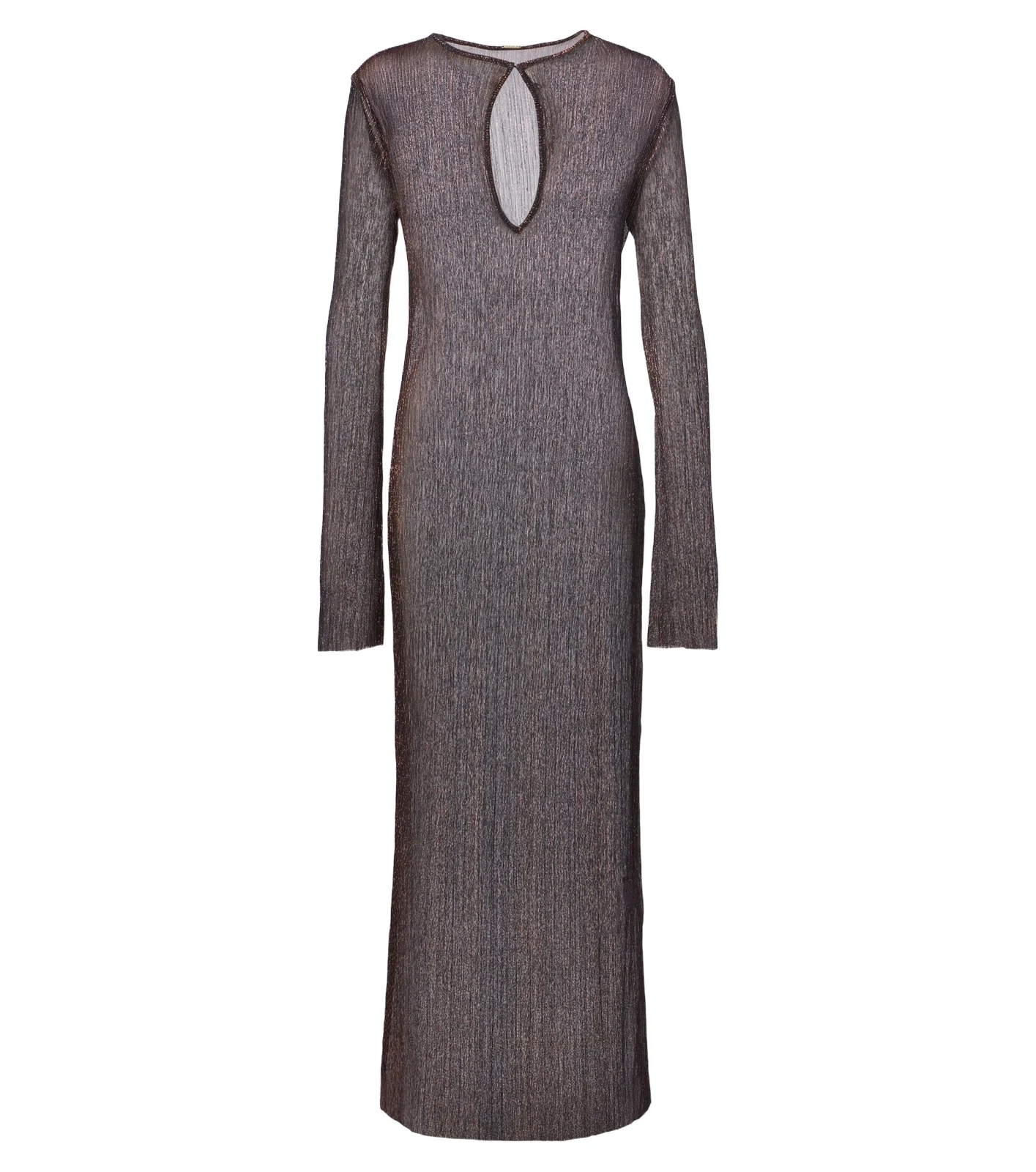 Cala de la Cruz Soleil knitted lamé midi dress