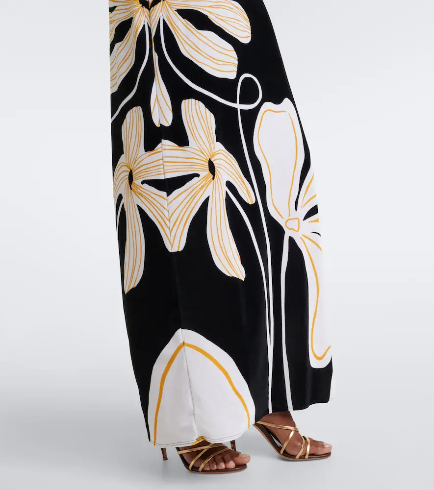 Cala de la Cruz Yves floral strapless velvet maxi dress | Thumbnail 4 Cala de la Cruz Yves floral strapless velvet maxi dress | Thumbnail 4