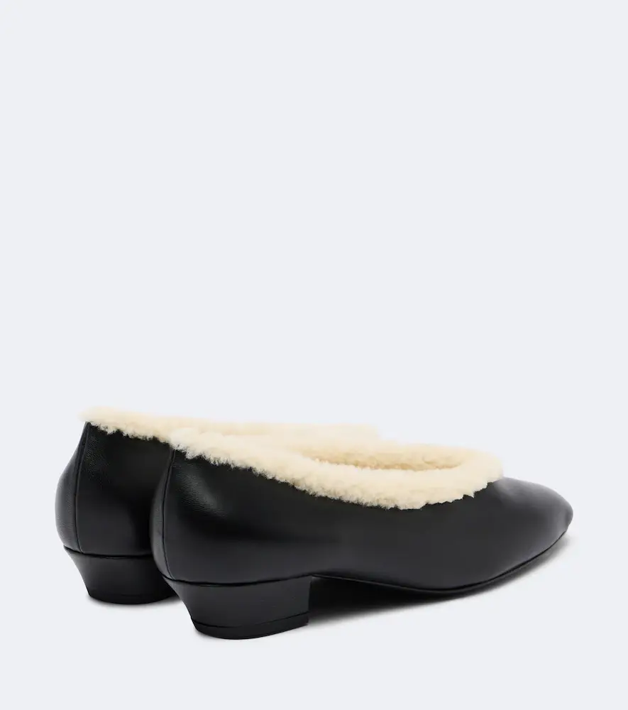 Magda Butrym Shearling-lined leather pumps | Thumbnail 3 Magda Butrym Shearling-lined leather pumps | Thumbnail 3