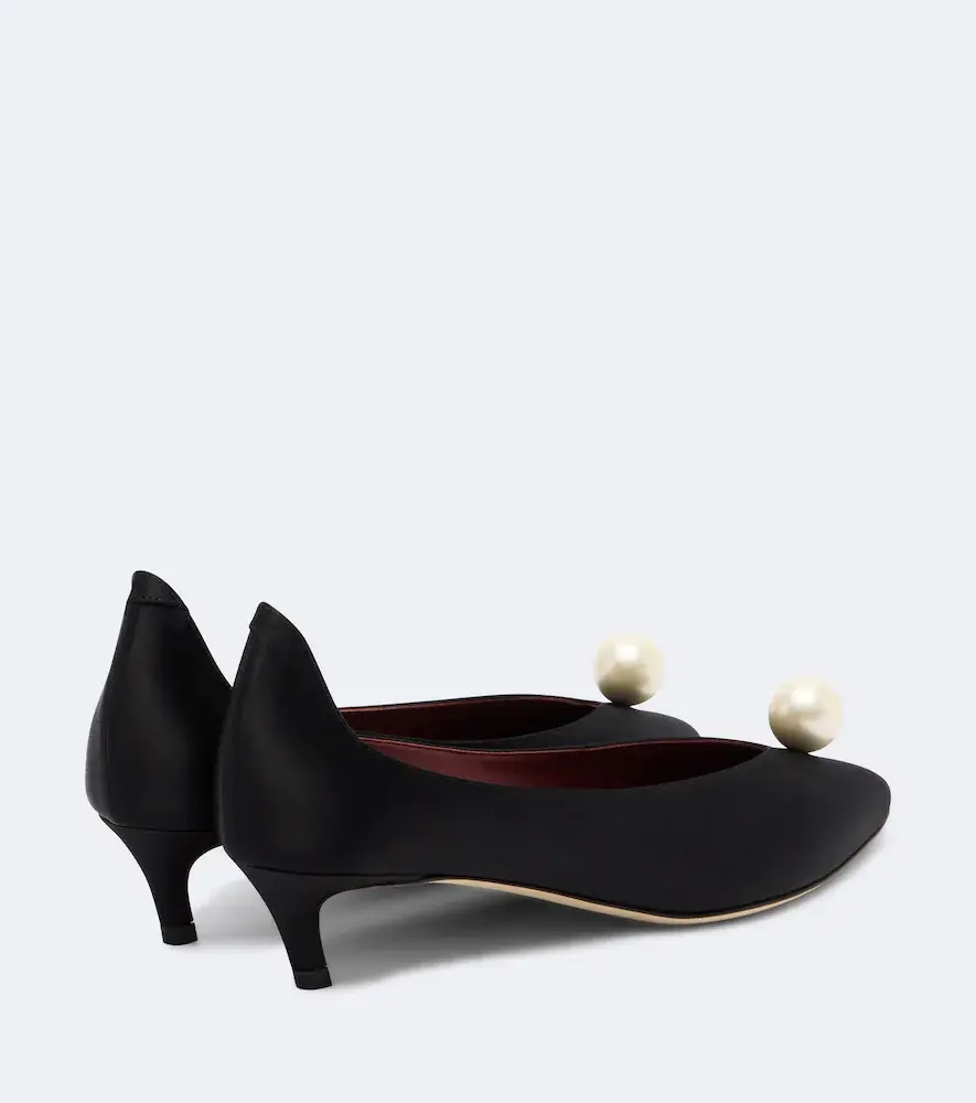 Magda Butrym Embellished satin pumps | Thumbnail 2 Magda Butrym Embellished satin pumps | Thumbnail 2