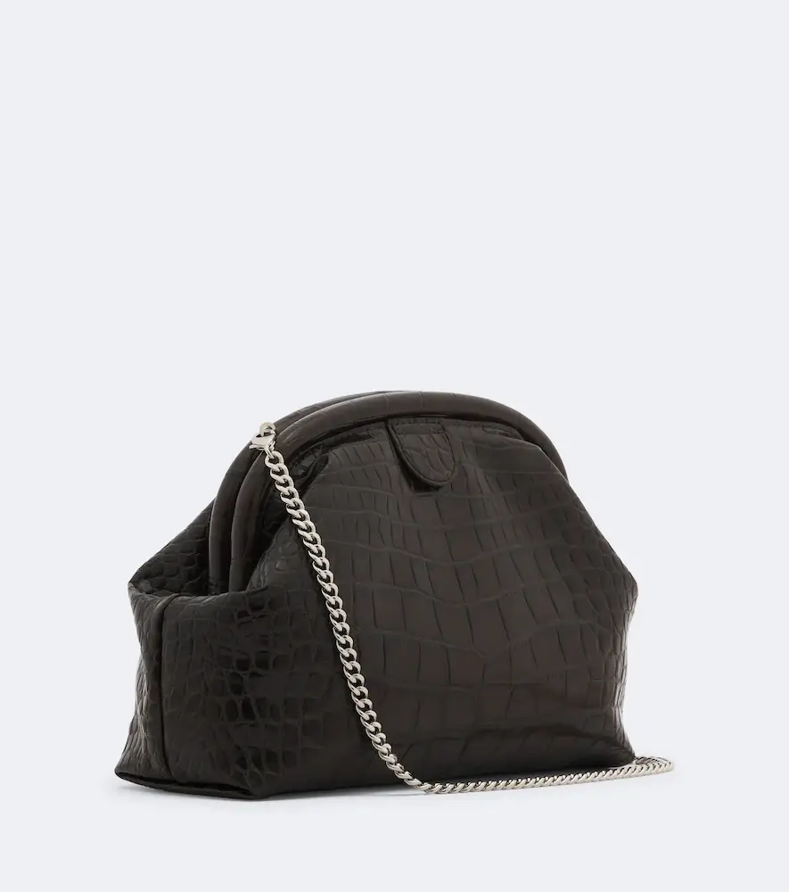 Stella McCartney Falabella Small croc-effect clutch | Thumbnail 2 Stella McCartney Falabella Small croc-effect clutch | Thumbnail 2