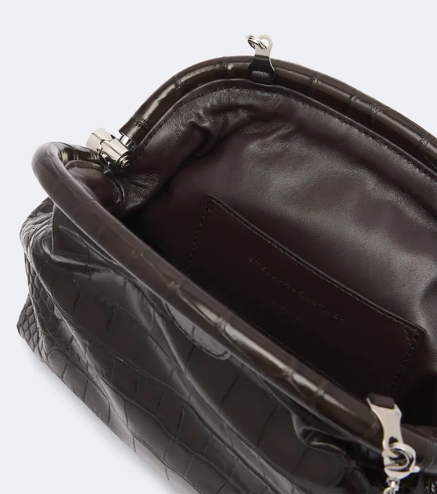 Stella McCartney Falabella Small croc-effect clutch | Thumbnail 3 Stella McCartney Falabella Small croc-effect clutch | Thumbnail 3